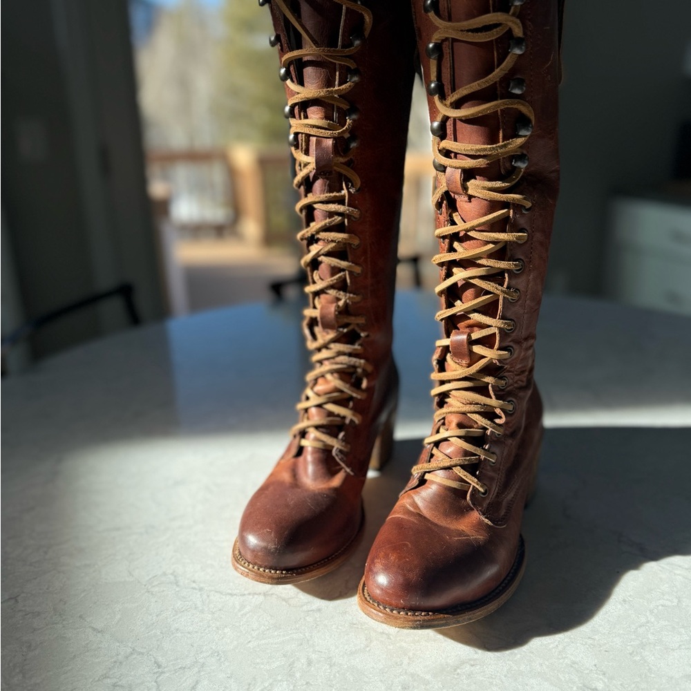 FREEBIRD GRANNY STYLE Lace up tall boot - Picture 2 of 11